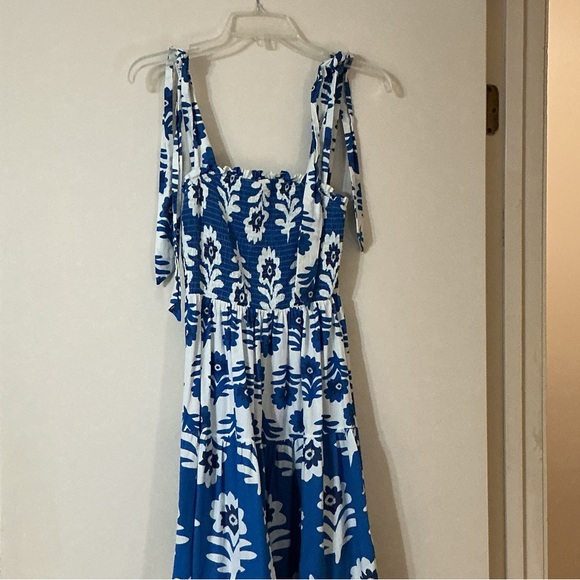 Flying Tomato Dresses & Skirts - Flying Tomato Blue and White Maxi Dress
